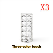 Nordic Crystal Lamp USB Table Lamps Bedroom Touch