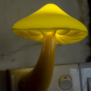 LED Night Light Mushroom Wall Socket Lamp EU US Plug Warm