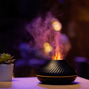 Newest RGB Flame Aroma Diffuser 130Ml 3d Colorful