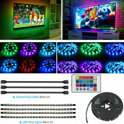 4x50CM USB 5V RGB LED Strip Background