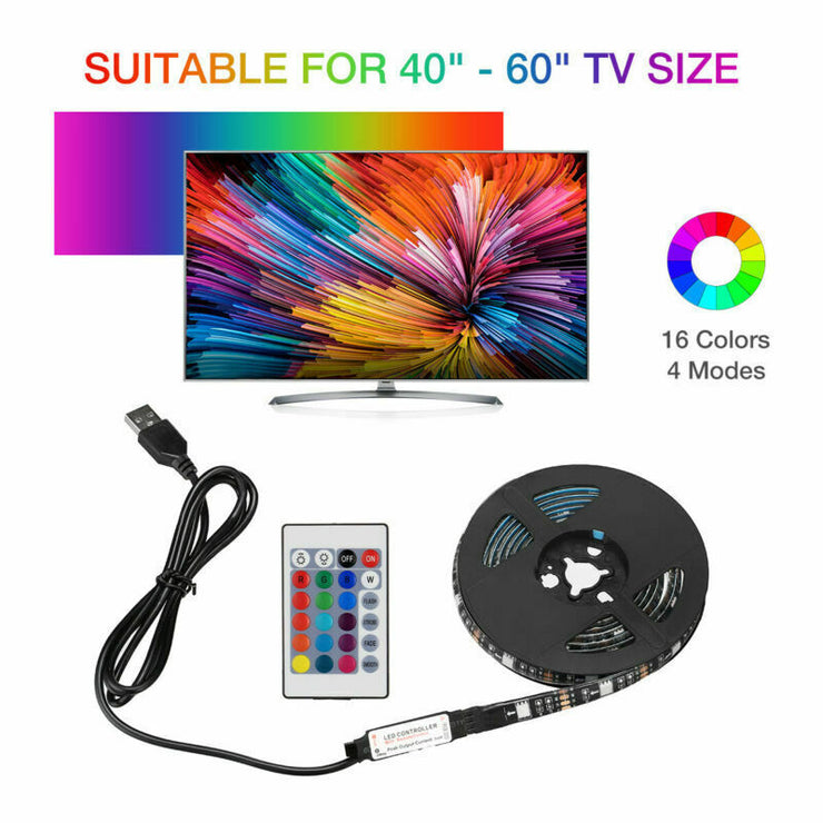 4x50CM USB 5V RGB LED Strip Background