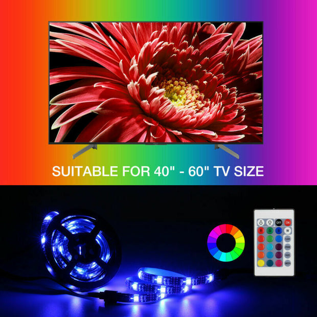 4x50CM USB 5V RGB LED Strip Background