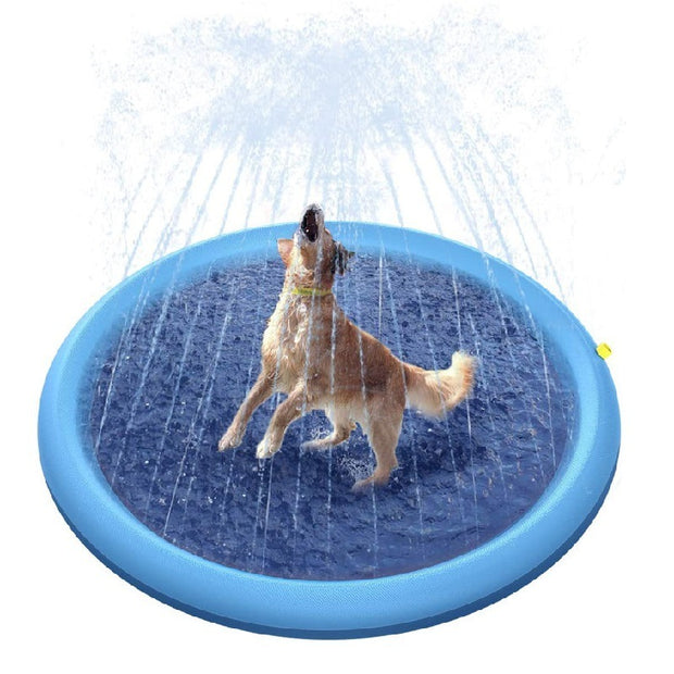 Non-Slip Splash Pad For Kids And Pet Dog Pool Summer