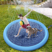 Non-Slip Splash Pad For Kids And Pet Dog Pool Summer