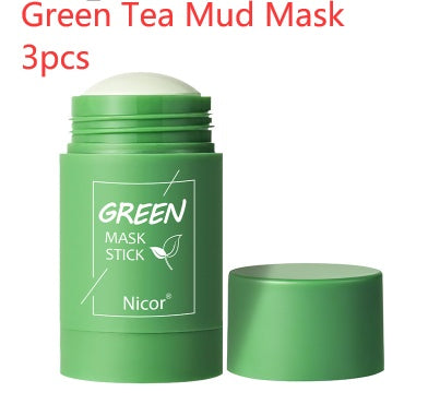 Cleansing Green Tea Mask Clay Stick Oil Control Anti-Acne