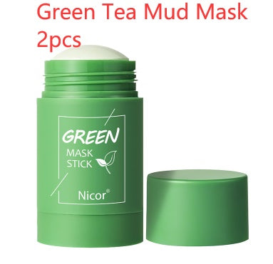 Cleansing Green Tea Mask Clay Stick Oil Control Anti-Acne