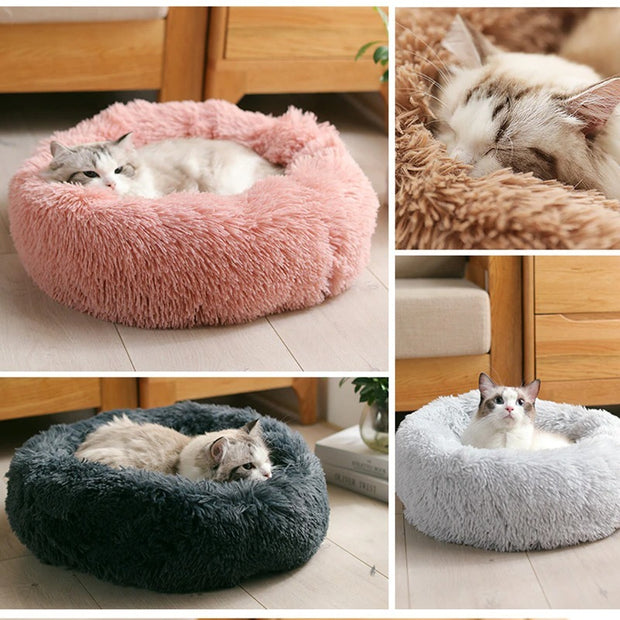 Dog Bed Super Soft Washable Long Plush Pet Kennel