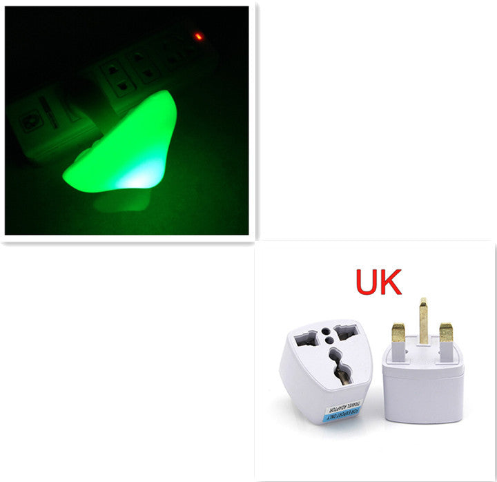 LED Night Light Mushroom Wall Socket Lamp EU US Plug Warm