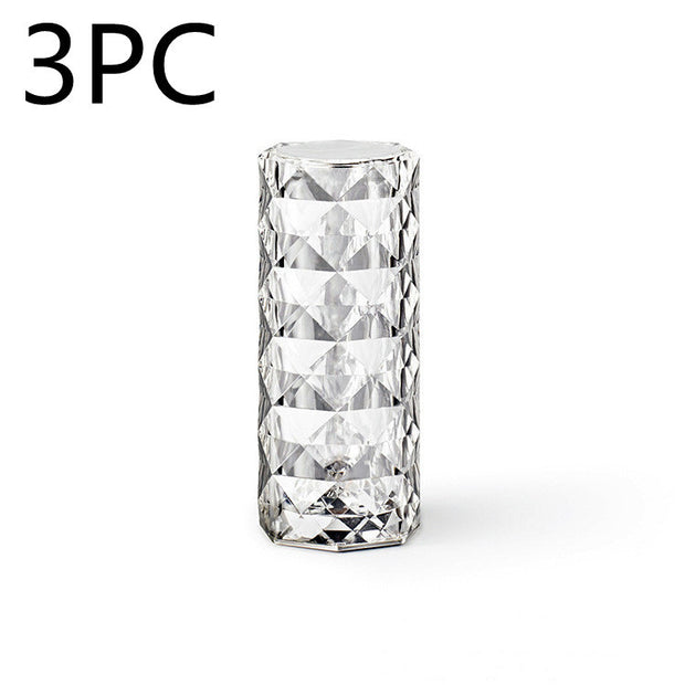 Nordic Crystal Lamp USB Table Lamps Bedroom Touch