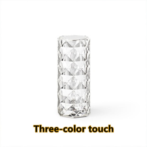 Nordic Crystal Lamp USB Table Lamps Bedroom Touch