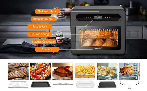 Geek Chef Steam Air Fryer Toast Oven Combo