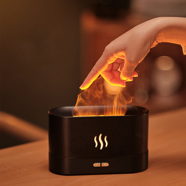 Drop Shipping Factory Direct Sale Fire Flame Humidifier Aroma