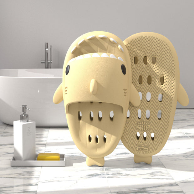 Shark Slippers With Drain Holes Shower Shoes