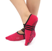 Non-slip yoga socks ballet style fitness boat socks sports