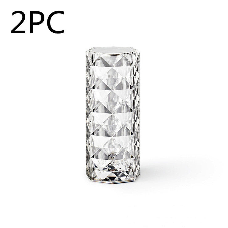 Nordic Crystal Lamp USB Table Lamps Bedroom Touch