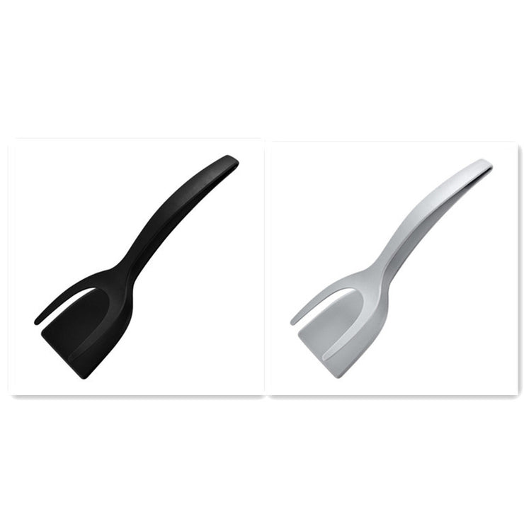 2 In 1 Grip And Flip Tongs Egg Spatula Tongs Clamp Pancake