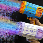 Bubble Gun Rocket 69 Holes Soap Bubbles Machine Gun