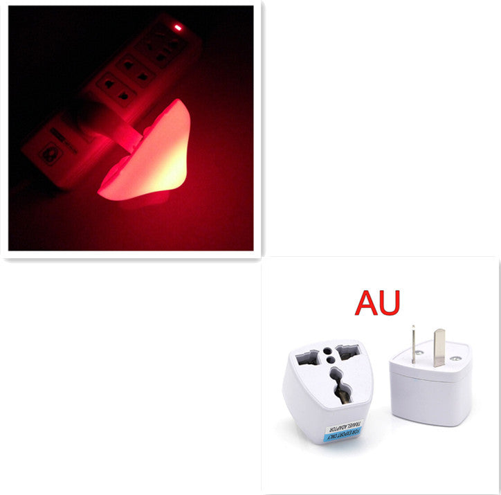 LED Night Light Mushroom Wall Socket Lamp EU US Plug Warm