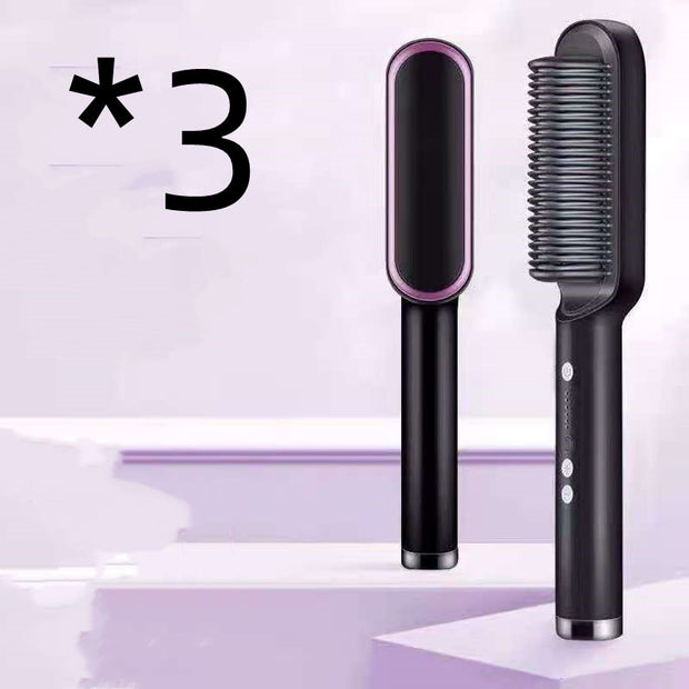 New 2 In 1 Hair Straightener Hot Comb