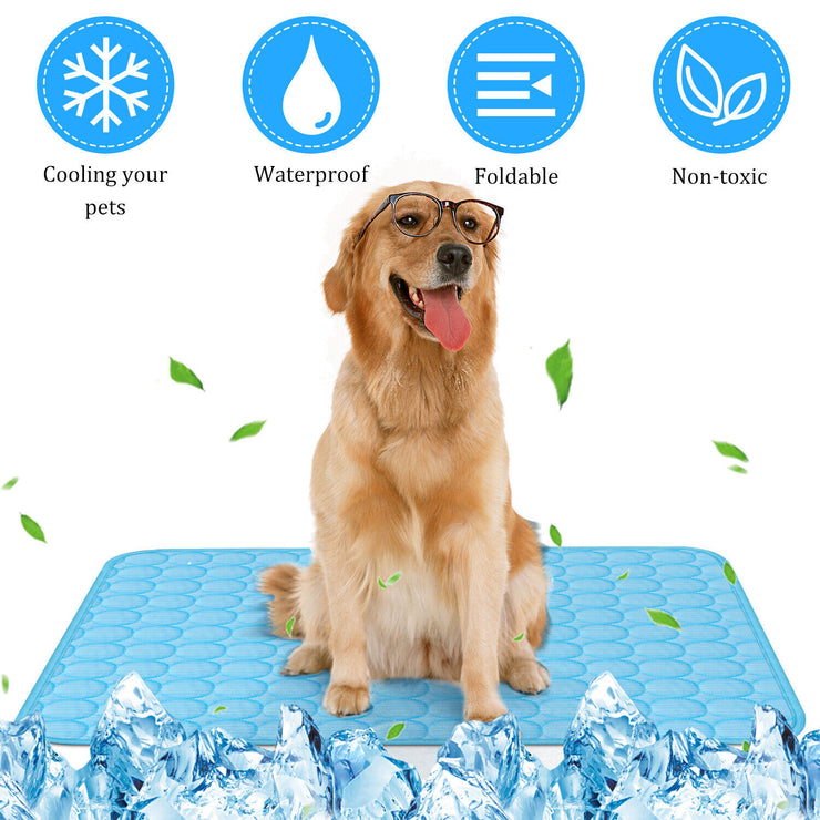 Pet Cooling Mat Cool Pad Cushion Dog Cat Puppy Blanket