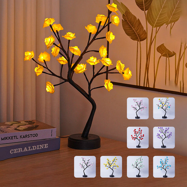 Table Lamp Flower Tree Rose Lamps Fairy Desk Night Lights